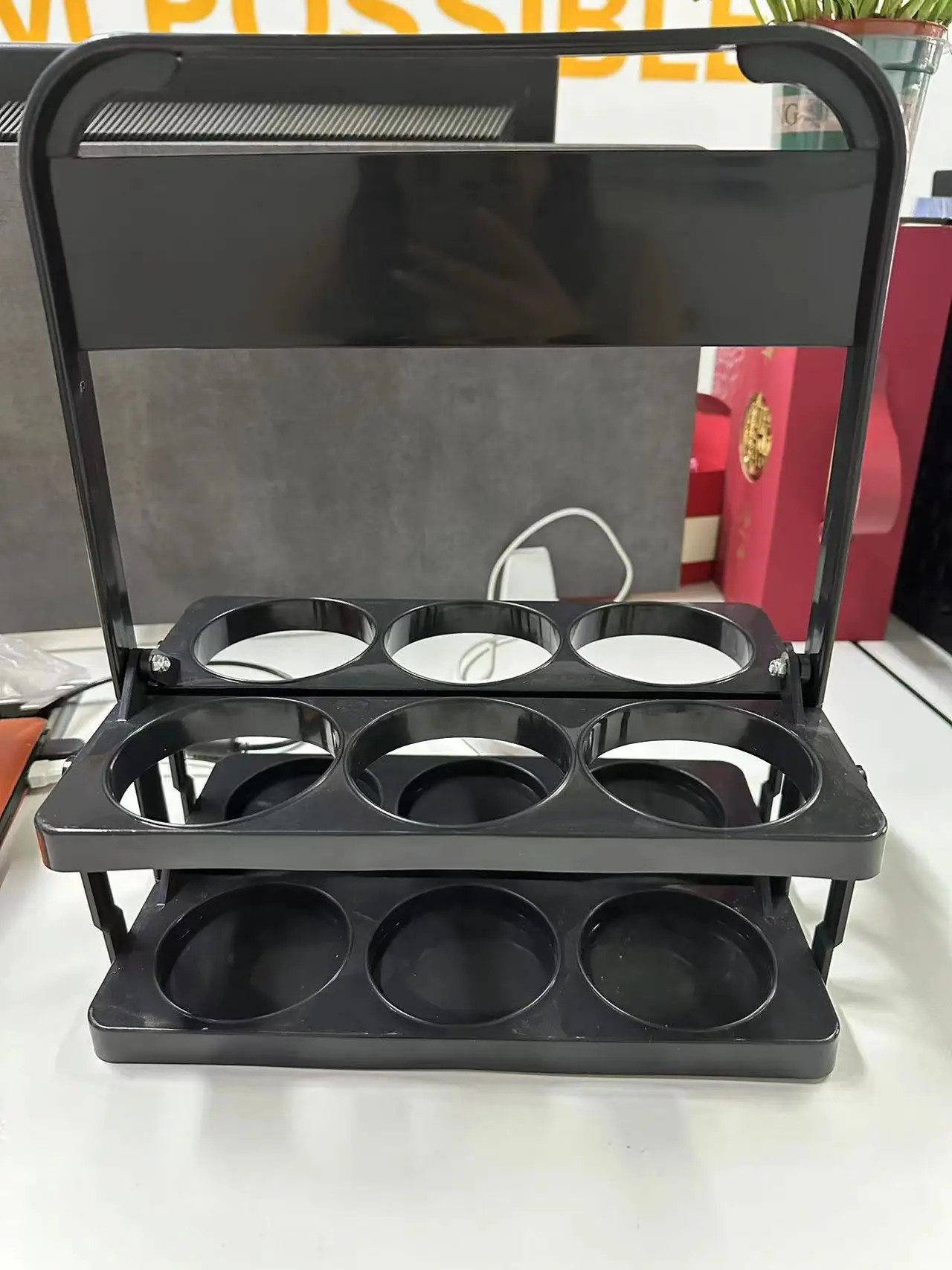 New design plastic can beer bucket wine rack 6 bottles decoration Wine holder