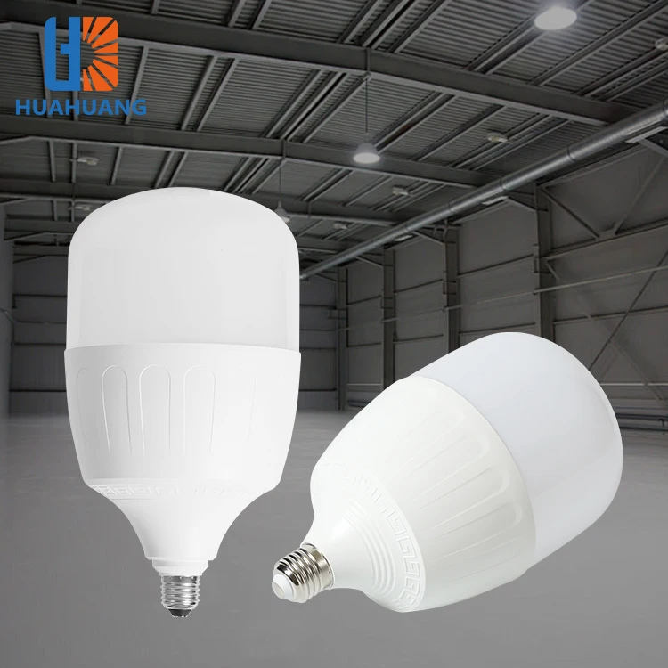 Huahuang Wholesale Customized 5W 10W 15W 20W 30W 40W 50W 60W 70W 80W 100W E27 B22 Light LED Bulb