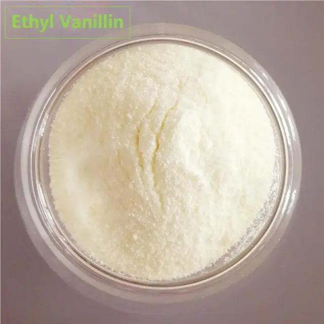 China Supplier Wholesale  Food Additive Flavors Spices Fragrance CAS 121-32-4 Ethyl Vanillin for Ice Cream Cake