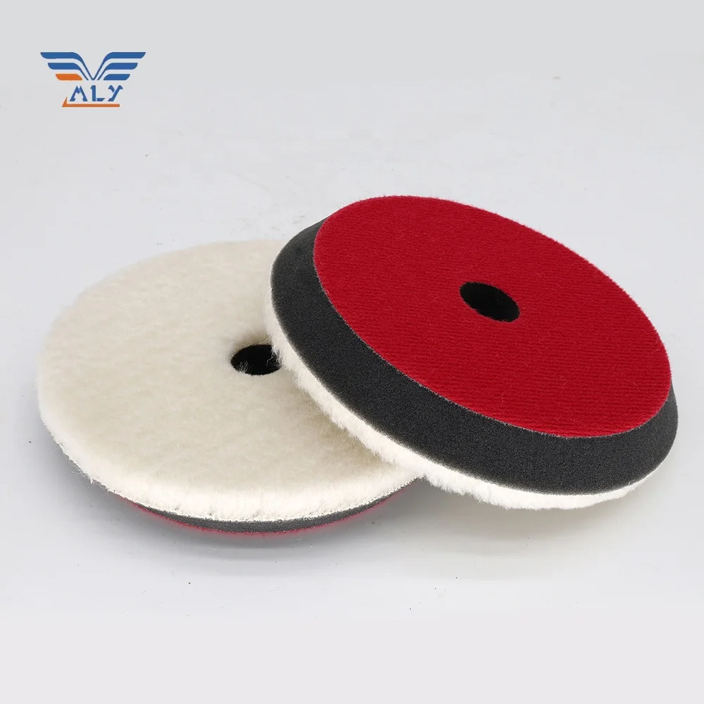 High density imported fine mini Japanese car cleaning polishing wool lamb buffing pad