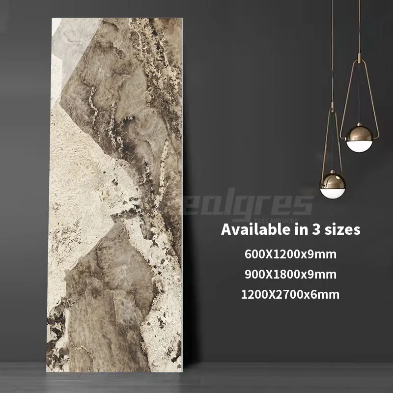 Realgres High Cost 6 Mm Porcelain Polished Glazed Marble Look Tile Porcelain Luxury Tiles For Living Room Wall Or Floor