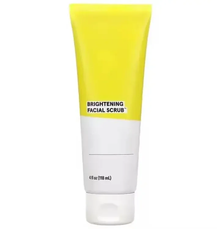 Private Label Acre Brightening Exfoliating Pore Cleaning Green Mud Seaweed Exfoliating Blackhead Facial Scrub Vegan Product