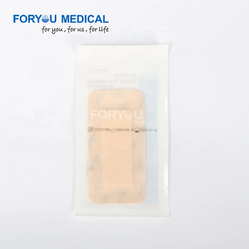 Wholesale 3 Years Heel Soft Wound Care Adhesive Border Silicone Foam Dressing