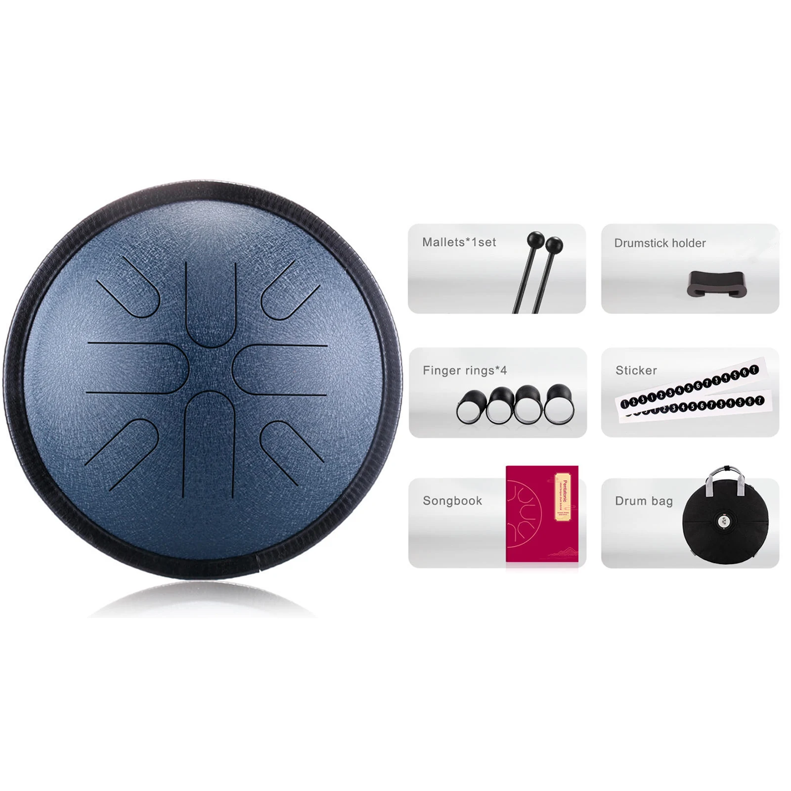 steel tongue drums 10 inch 8 notes Japanese style Tone mini handpan drum for music enlightenment education yoga meditation