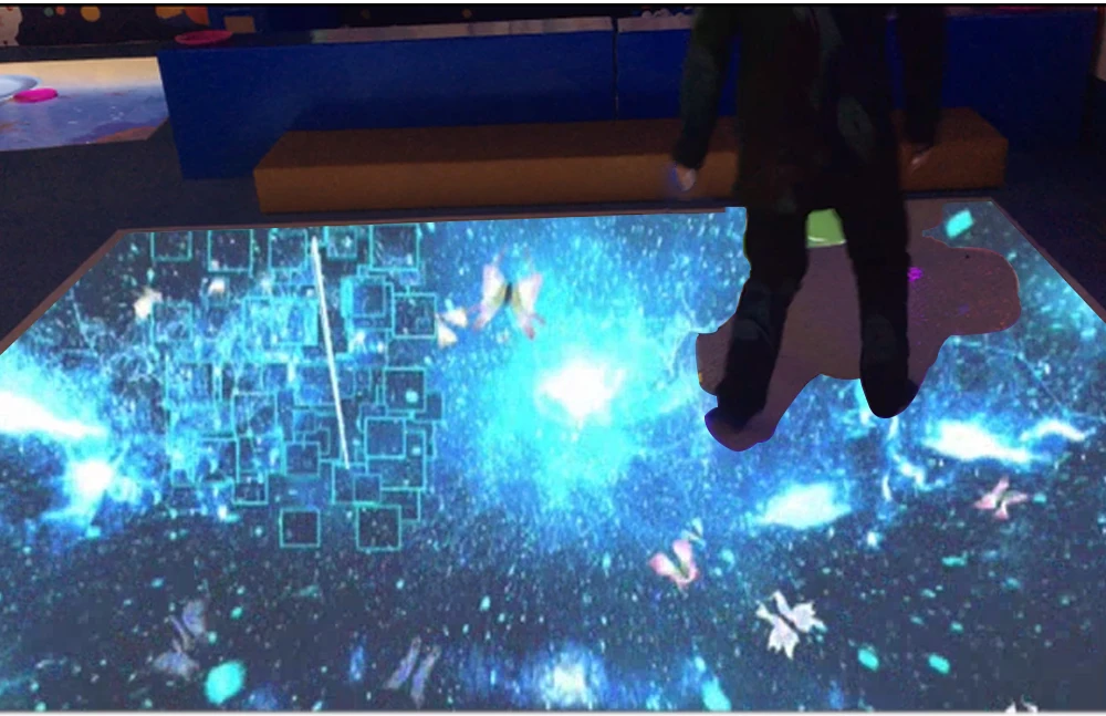Online hot sale 40-400 inch huge screen  Indoor Virtual Smart  3D Video Interactive system with games Immersive floor games