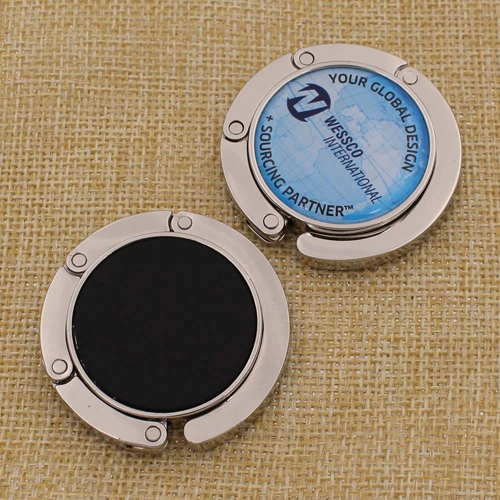 Best Selling Custom Logo Metal Purse Hanger Bag Hanger Table Top Bag Hanger