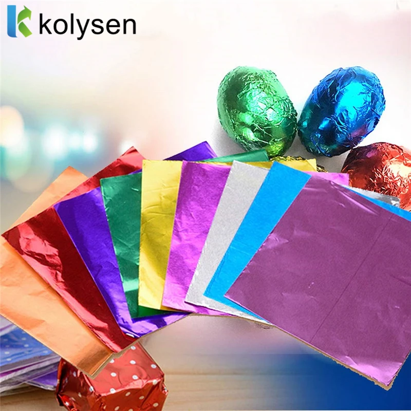 China Factory Customized Printing Chocolate Wrapping Paper Aluminum Foil Wholesale Easter Egg Foil Wrap