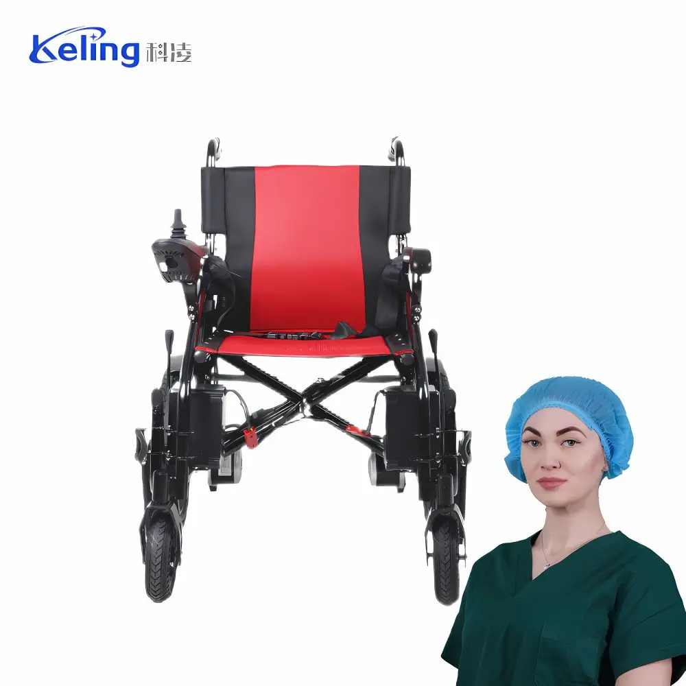 New Luxury Aluminum All Terrain Off Road Foldable Portable Travel Remote Control Electric Wheelchair For The Disabled