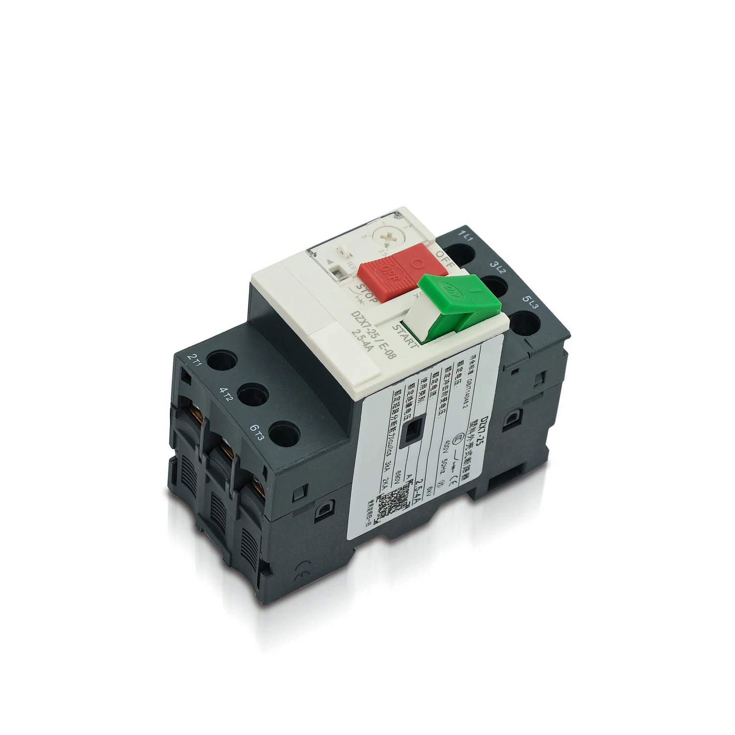Qibu mini circuit breaker abb 3 pole 400v PV AC circuit breaker plastic enclosure air switch