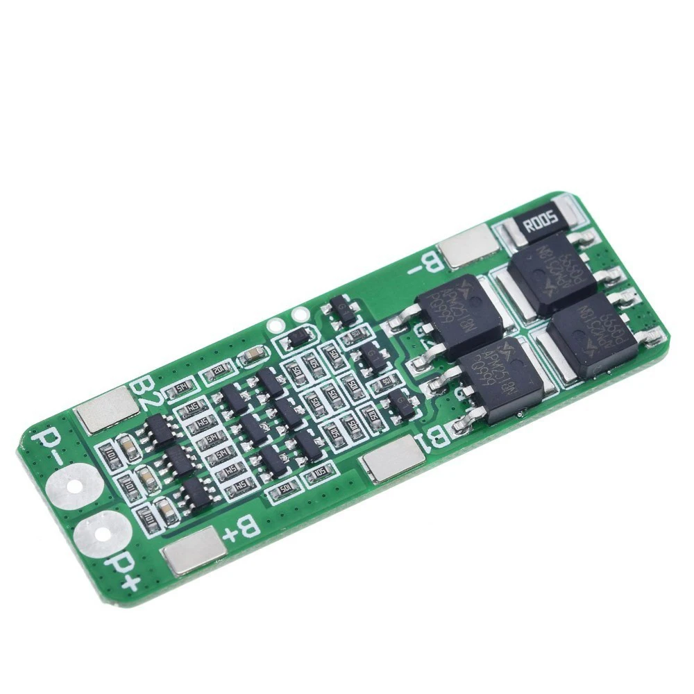 BMS 3S 20A Li-ion Lithium Battery 18650 Charger PCB BMS Protection Board 12.6V Cell 59x20x3.4mm Module