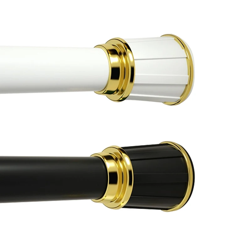 Yarun 0.7-1.2m Bold Pipe Diameter Railings and Handrails Metal Room Divider Curtain Rod Silver Curtain Tube