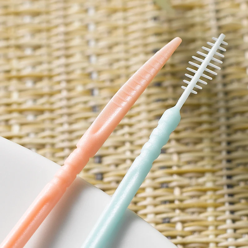 Bulk Customized 100 Picks Tooth Pick In Box Dispenser Plastic Toothpick