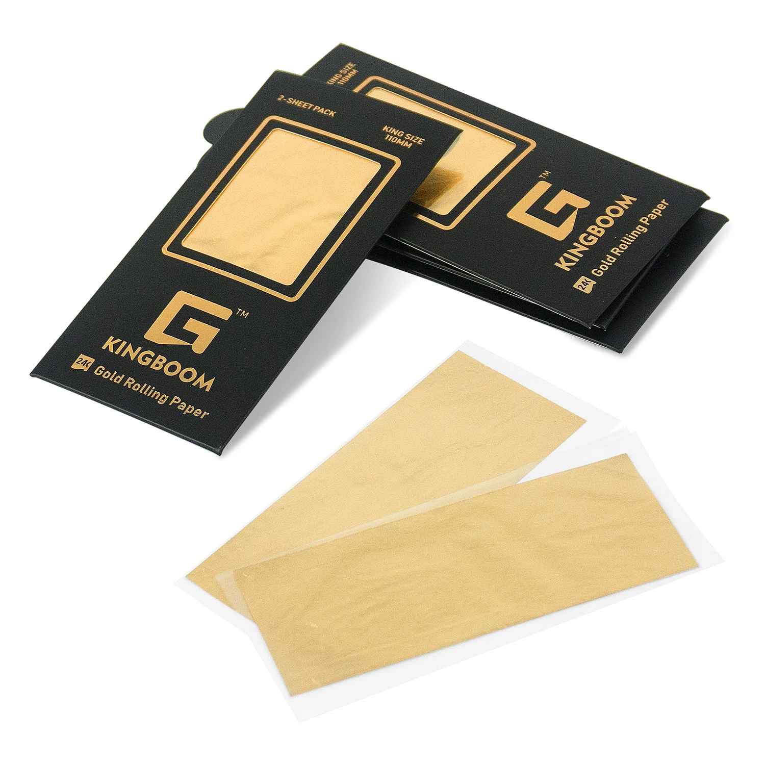 24K Shine Gold Rolling Paper for gift