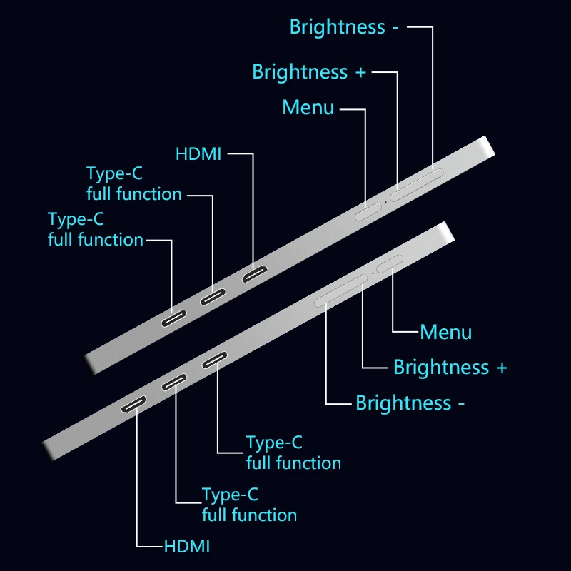 Portable Monitor Laptop Screen Extender 11.6 Dual Display FHD IPS Monitor Extender for Compatible with 13-16' Mac PC/Notebook