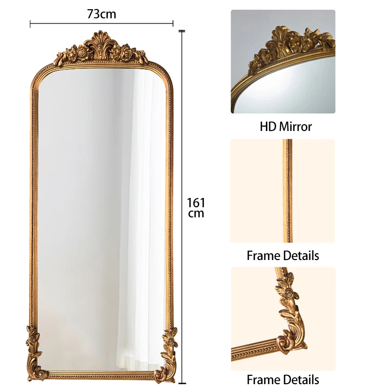 Shape Decor With Decorative Mirrors Living Room Customized Retro Designer Decorative Luxury Wall Mirrors