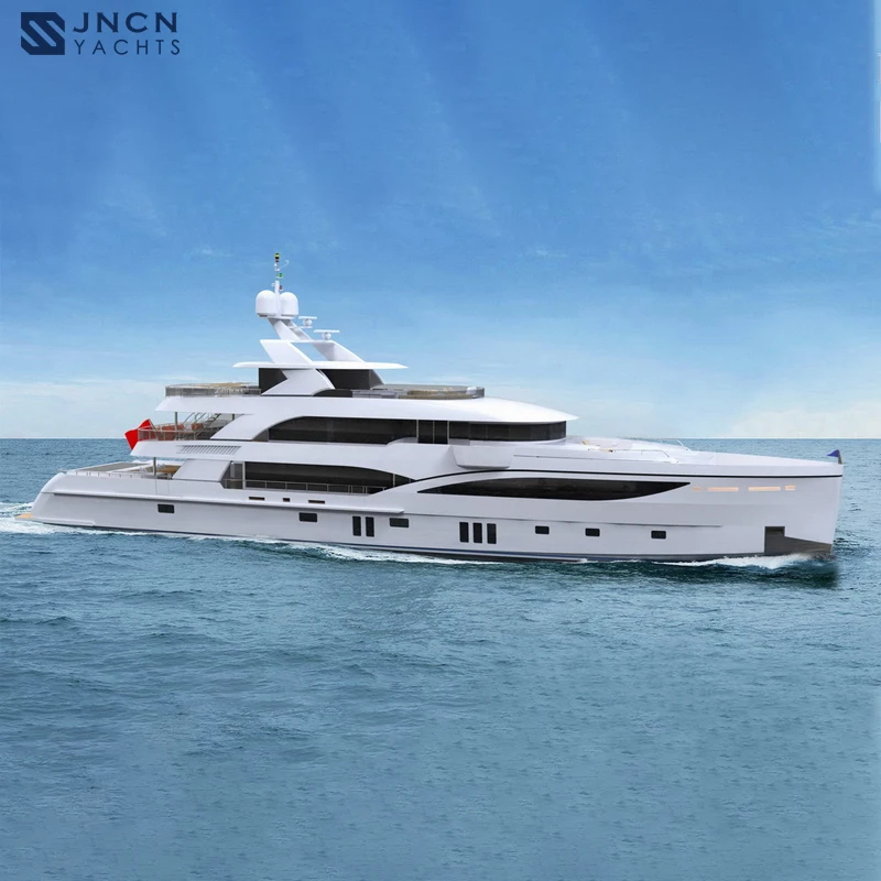 JNCN Waterwish 155 Feet Fiberglass big Boat Luxury super Yacht For Sale