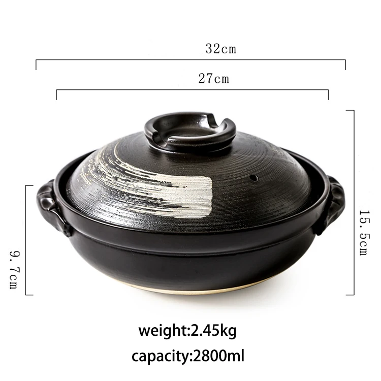China manufacturer practical pot set cookware set cooking ceramic pots for cooking