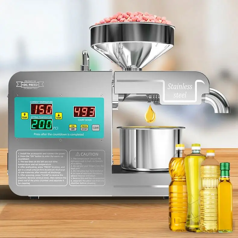 Automatic moringa seed oil extraction machine mini oil press for sale