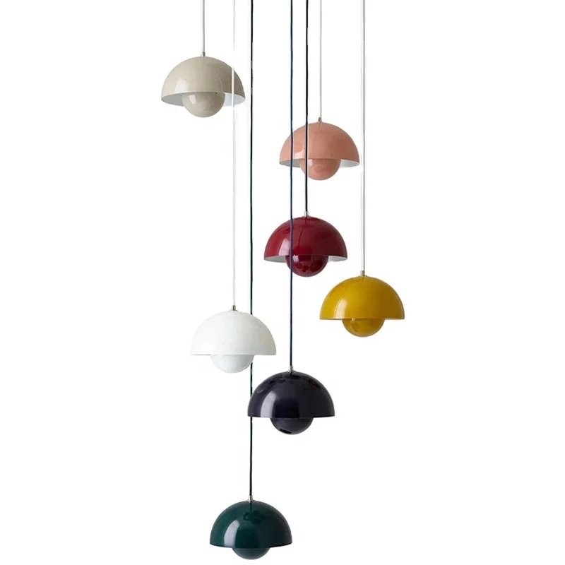 Modern Iron Pendant Lights Color pendant lamp nordic Living Room Dining Room Kitchen Hanging Lamp Bedroom Interior Decor Light