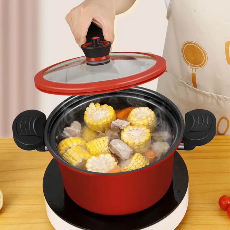 7L Micropressure pan soup pot With Steamer Cookware Sets Non-stick Cookware Induction Casserole Stock Pot Micro Pressure Cookers