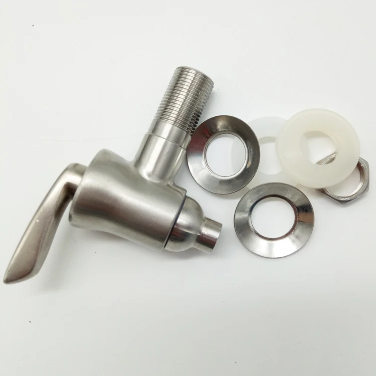 12mm 16mm Stainless steel 304 Beer Wine Barrel Juice Beverage Water Dispenser Faucet Replacement Water Purifier Tap with Thread