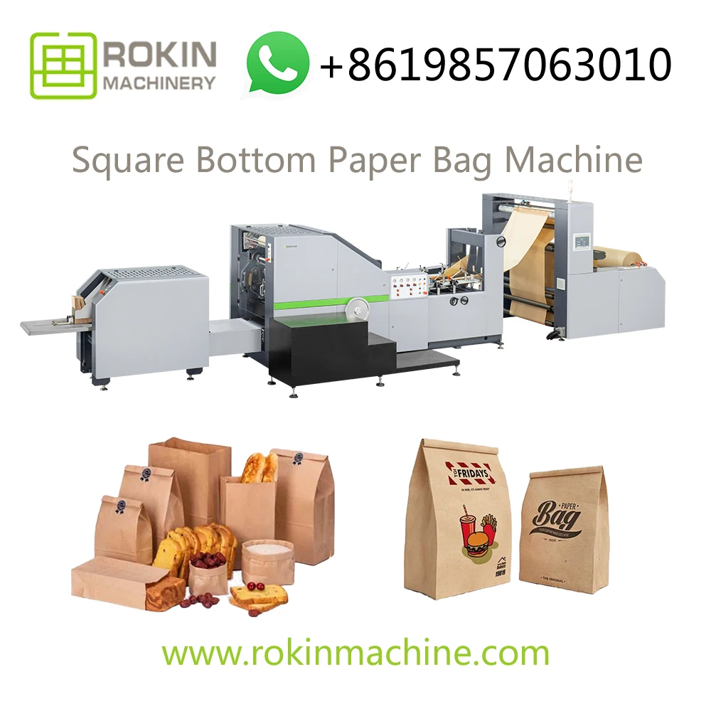  ROKIN BRAND shopping paper bag machine auto production automatic v