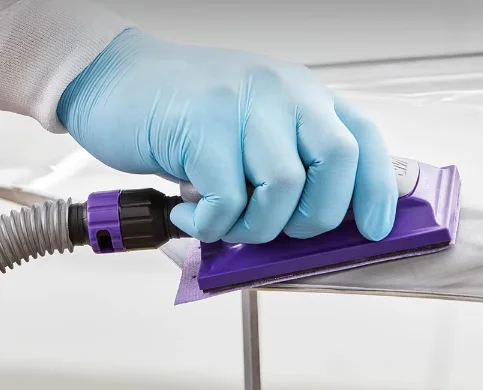 Purple Ceramic Multi Holes Sanding Paper Sheet Hook And Loop Polishing Automobile Paint Ceramic Alumina Abrasive Sheet Roll