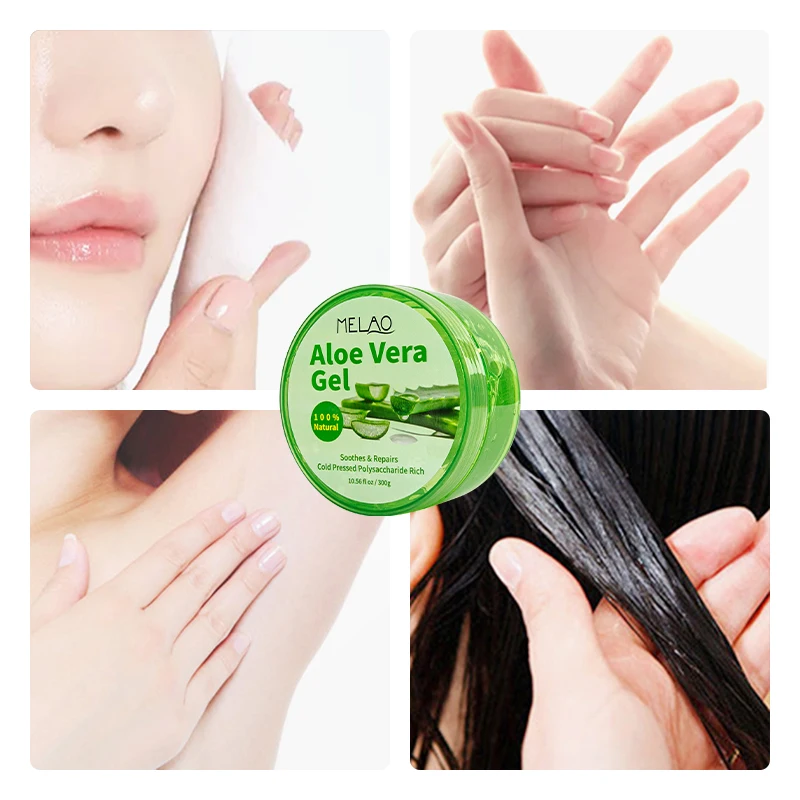 Korea private label best organic 100% pure natural extract moisturizing soothing after sun repair body face aloe vera gel