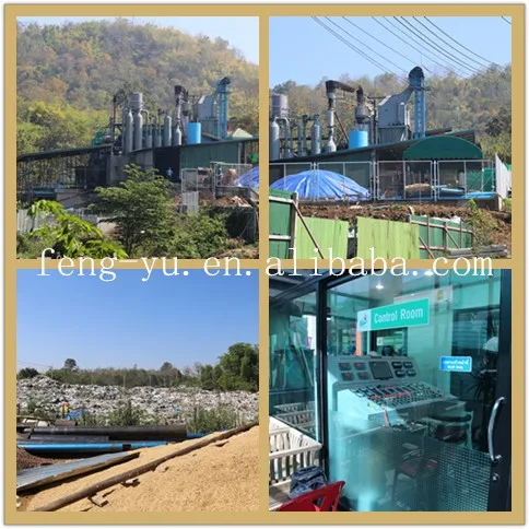 200KW wood chips/rice husk biomass gasifier/gasification power generation system