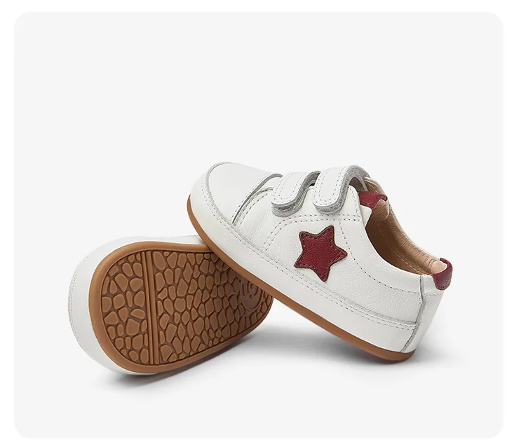 Baby Girls Boys Casual Shoes Soft Rubber Sole Anti-Slip Star Leather Sneakers for Toddler