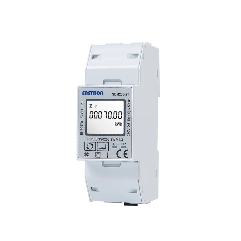Eastron SDM230-2T MID 2 tariffs Single Phase DIN Rail RS485 modbus energy Meter