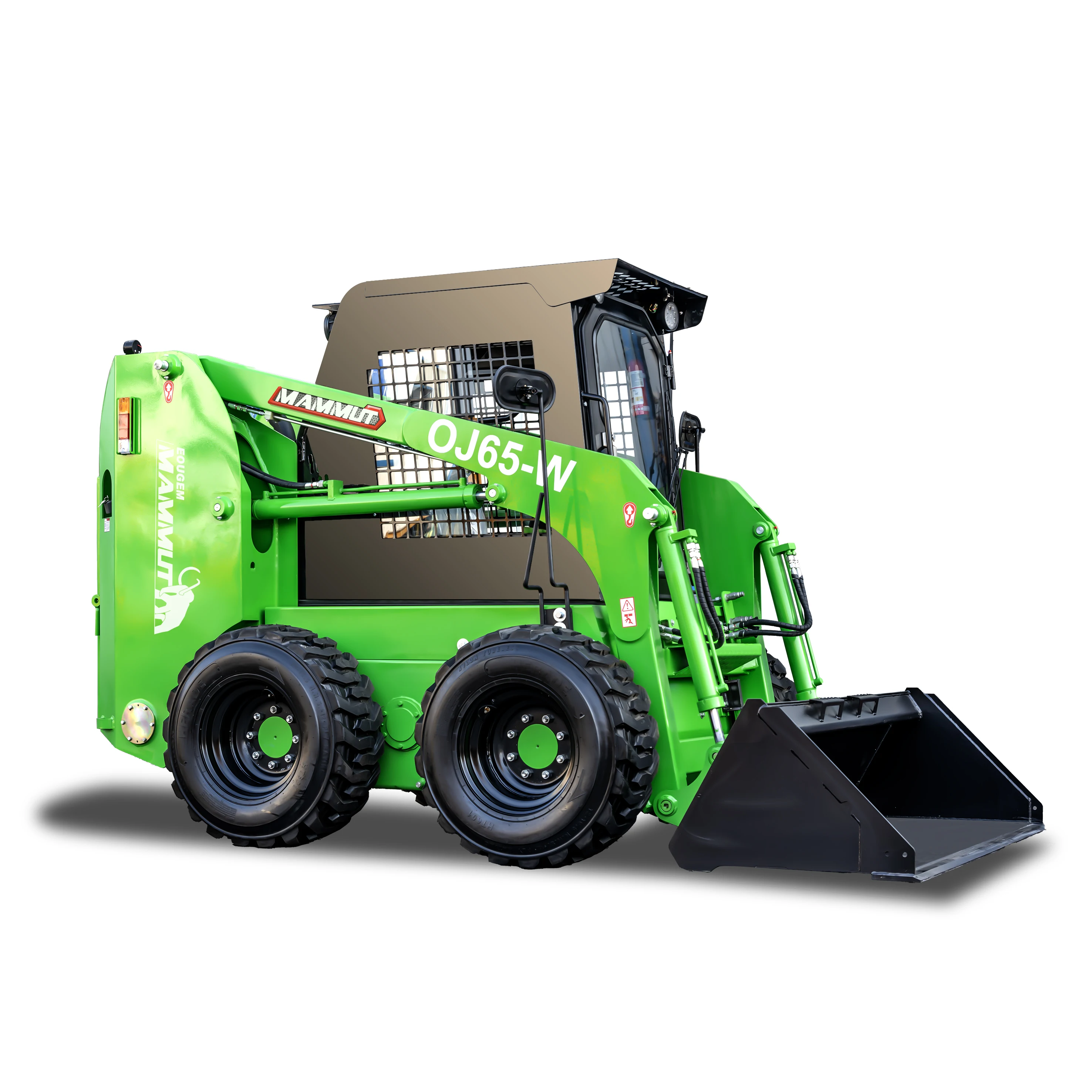 Landscape mini skid EPA OJ65-W 1ton power rake attachments China skidsteer compact skid steer loader