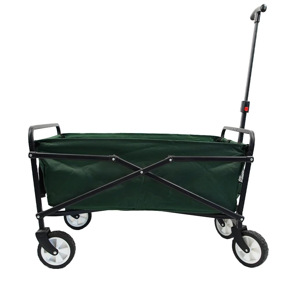 Foldable Collapsible Folding Outdoor Utility Wagon with Big All-Terrain Beach Wheels