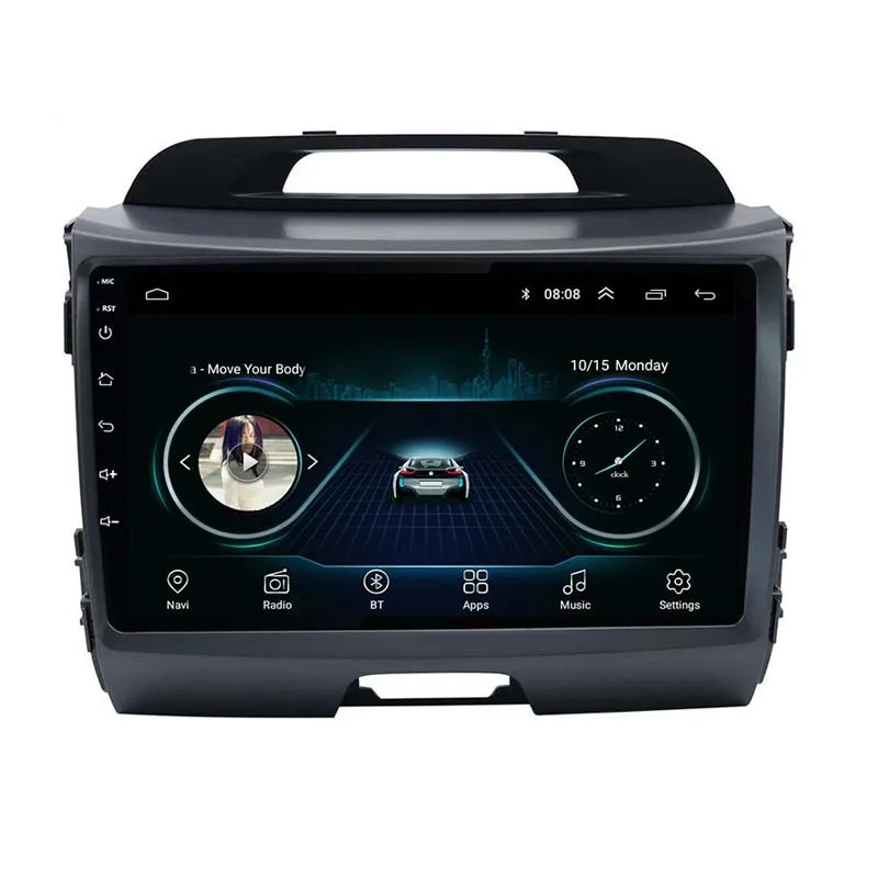 9 дюймов Android 12 навигация GPS-IPS сенсорный экран Carplay автомобильное аудио для Kia Sportage серии 3 2010-2015 радио