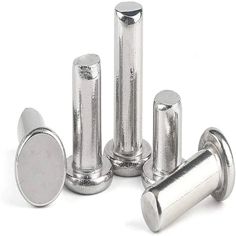 Best Selling Factory Flat Head Steel and Semi-Tubular Rivets for Truck Brake Pads Durable Aluminium Brass Copper Materials