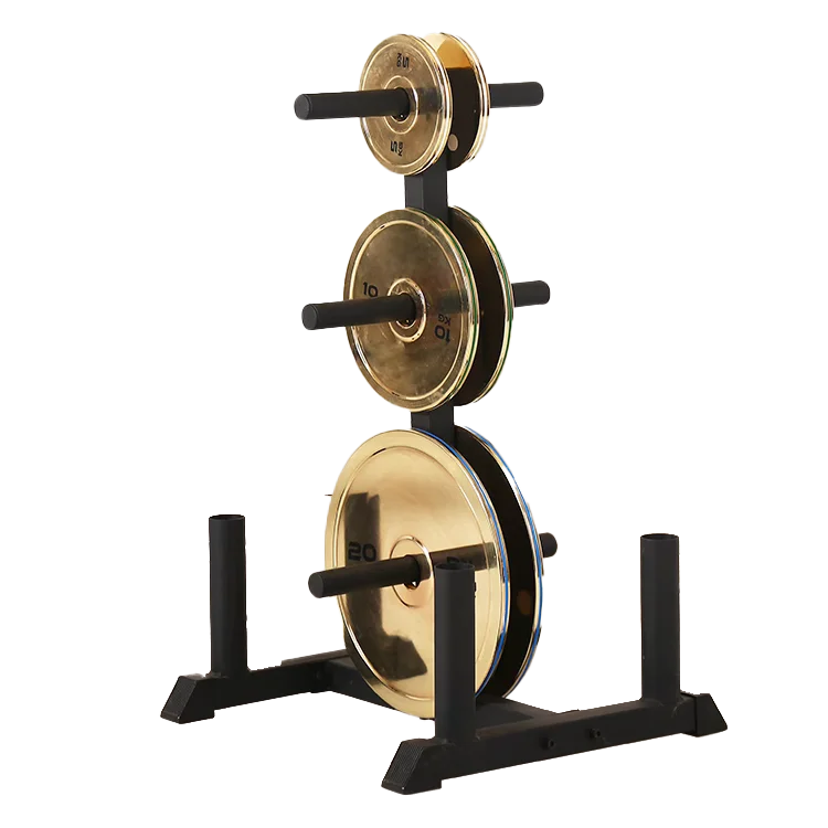 Wholesale high quality Gold Steel Bumpers cast iron barbell home gym equipment barbell with weight plates set