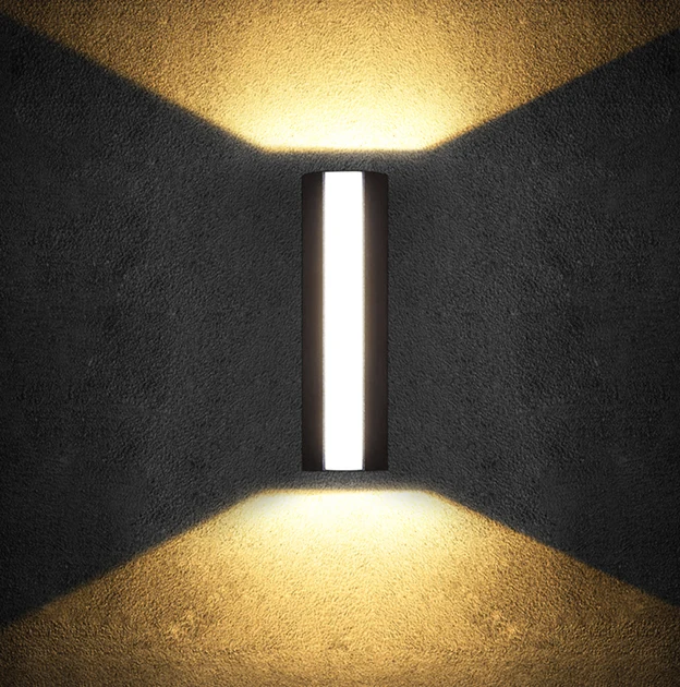 Outdoor simple flashing silver balcony stair Zylindrischen blinkende silber 4W led wall lamp