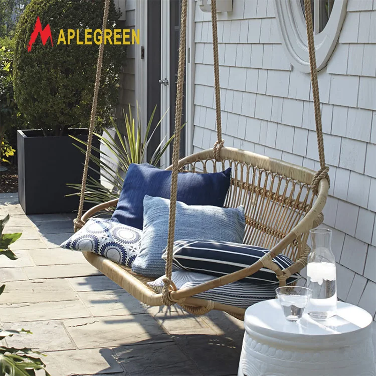 Outdoor Patio Garden Rattan furniture Swings Hanging Chair Modern Patio Swing Chair for Hotel