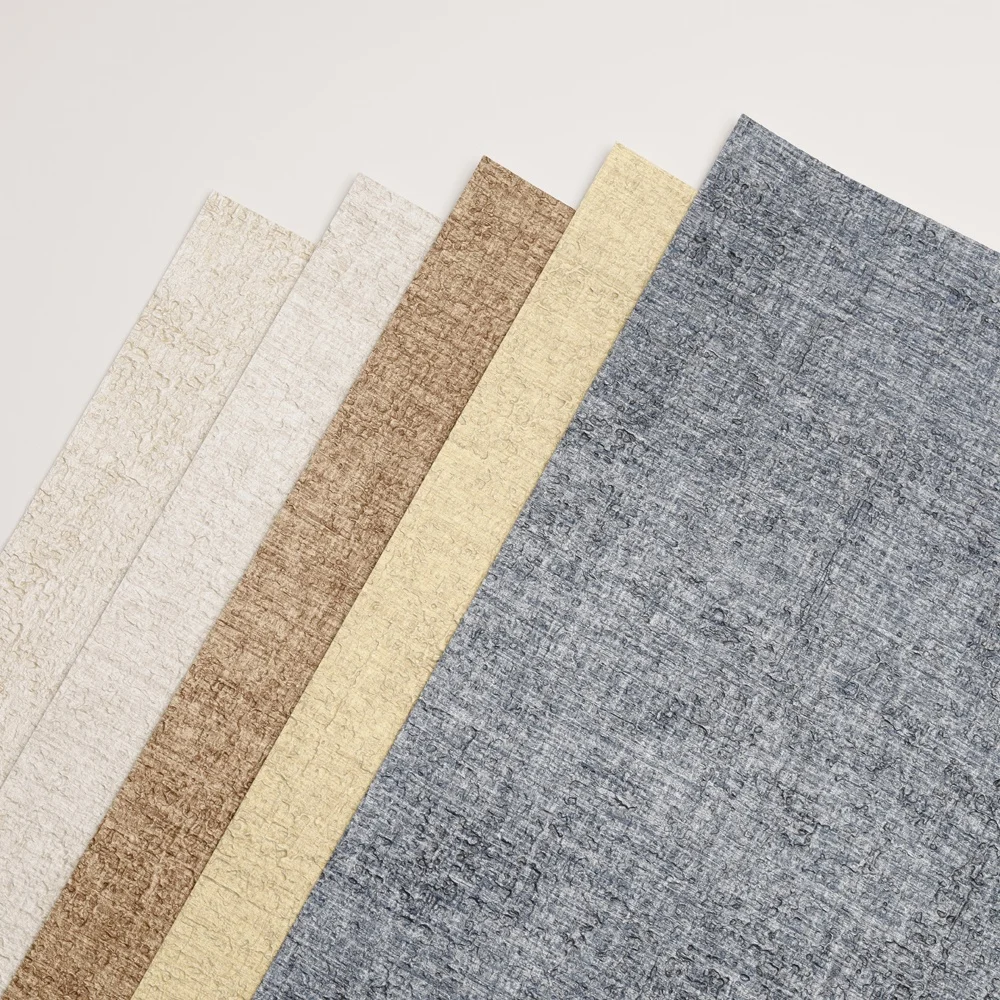 New Model and hot sell Industrial style art paint like texture multi color vinyl wallpaper for Modern office space
