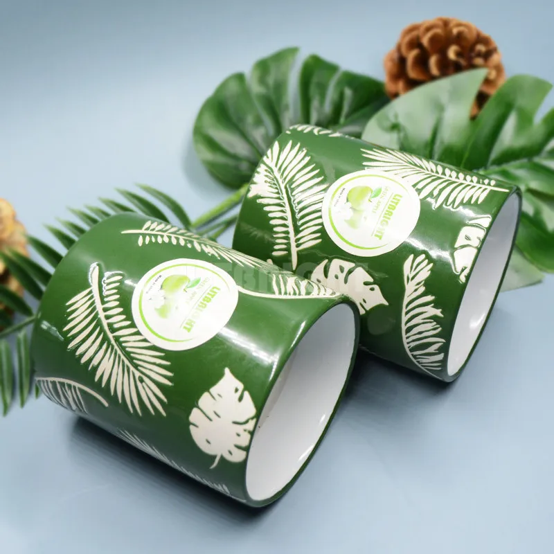 Ceramic cup scented candle  lovely atmosphere feeling small fresh  essential oil fragrance selection candle custom logo