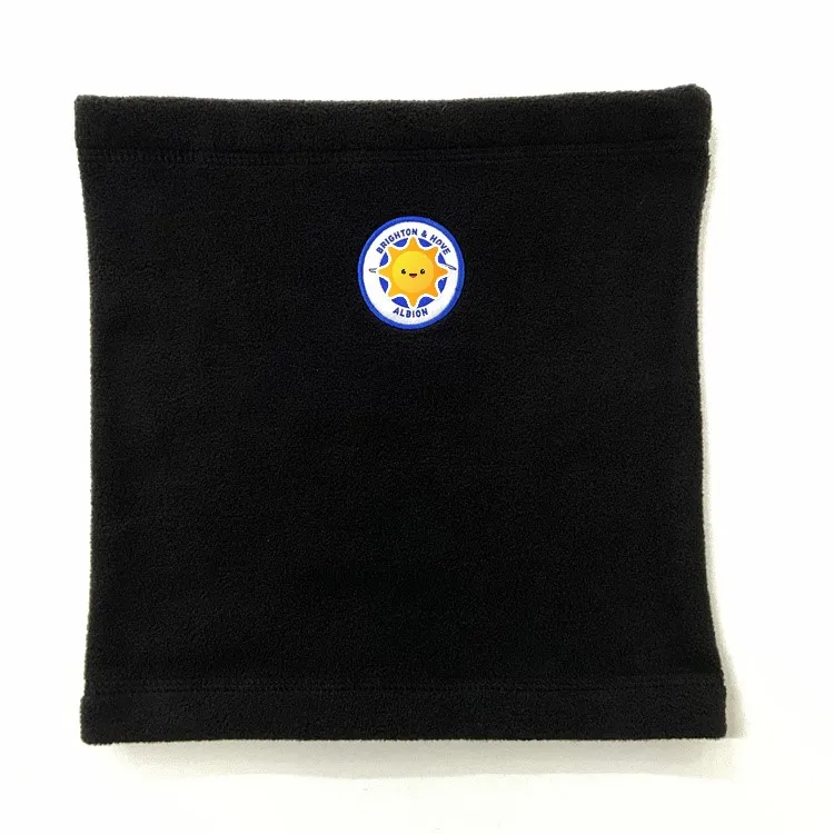 Fashion Custom Custom Logo Neck Warmer Camping Snood Bandana Scarf Fleece Embroidery Logo Windproof Promotional Winter Keep Warm