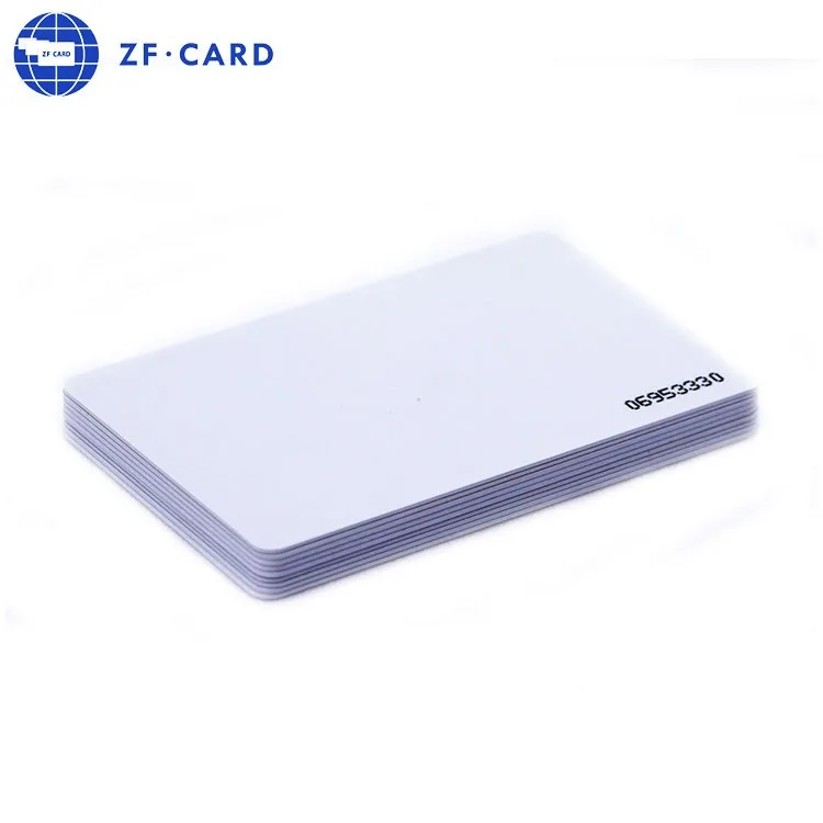 White PVC Hi-Co Magnetic Stripe Plastic Card with Program