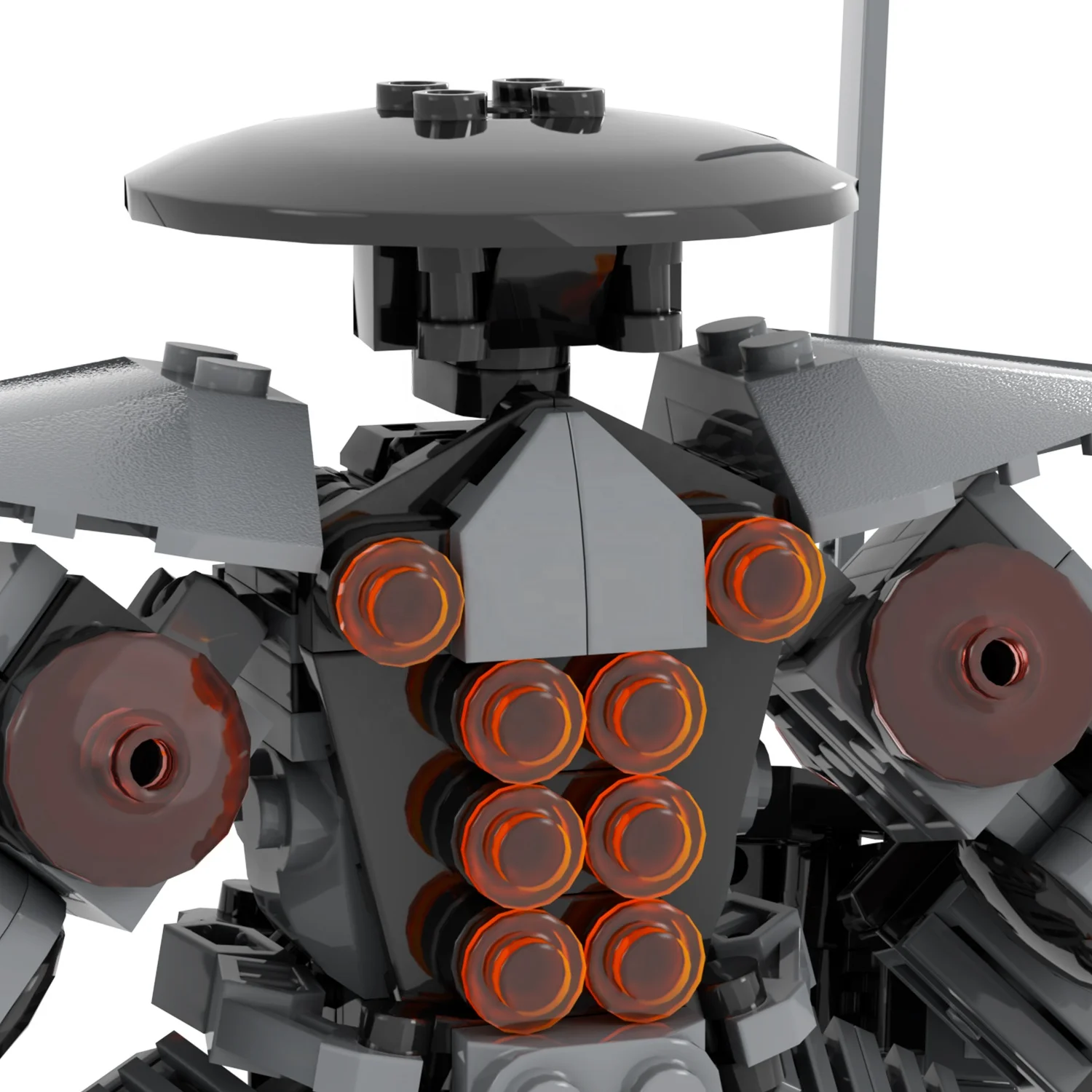 MOC1349 MOC Giant Rock Samurai Mecha  449PCS Building Block Collect Toy Bricks