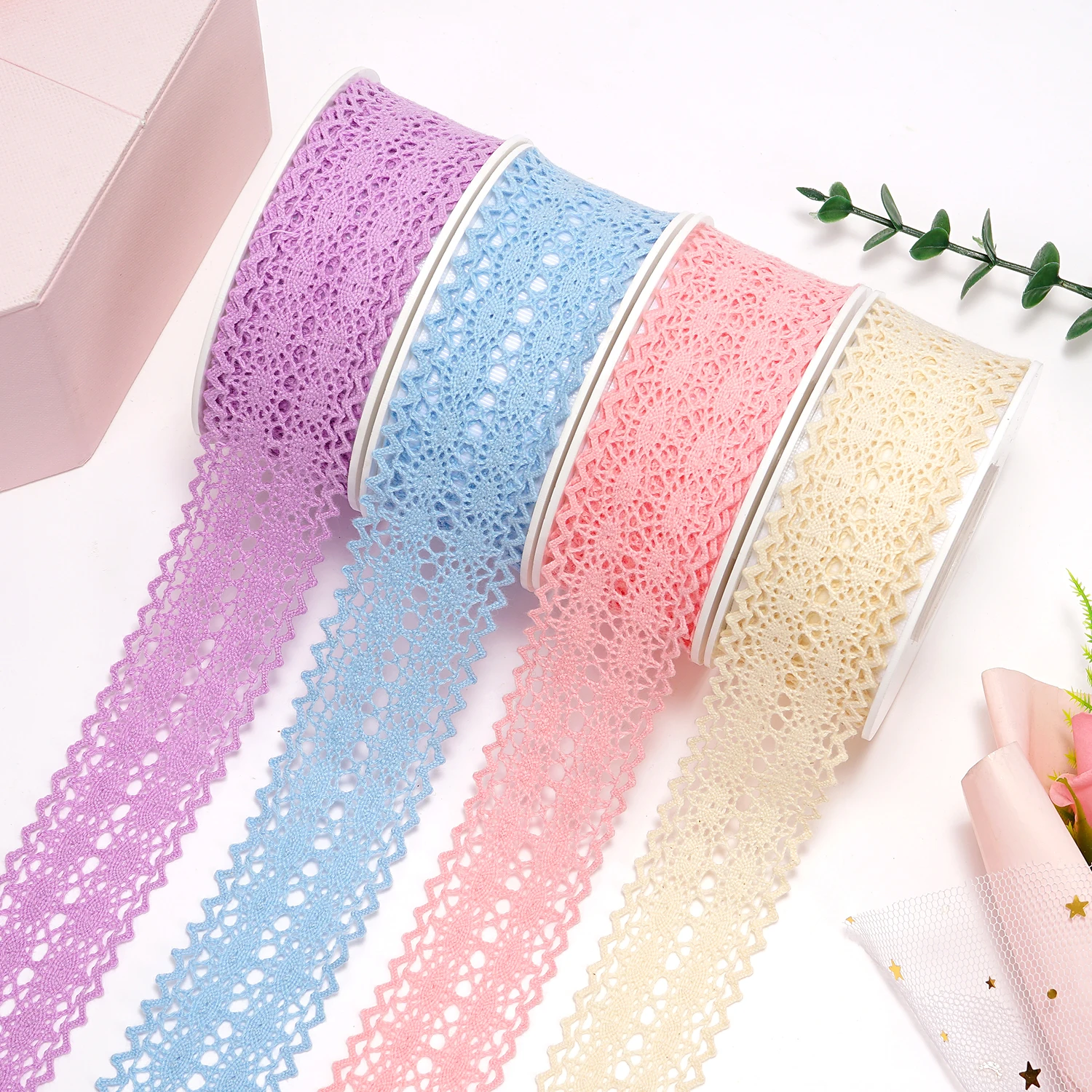 Кружевная лента с логотипом, для упаковки подарков, для свадебной вечеринки, для декоративных поделок, оптом