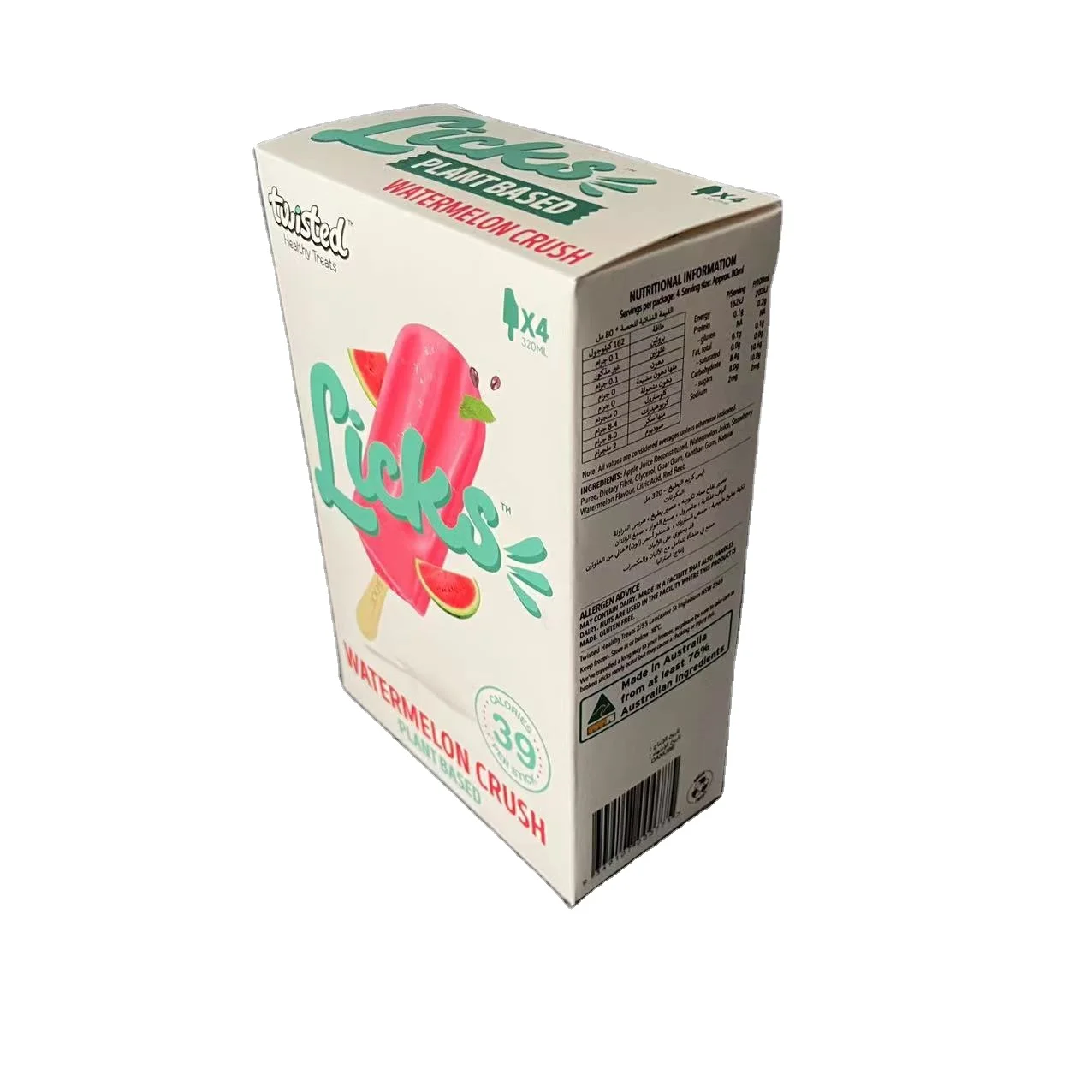 Recycled Lightweight Card Cooler Ice Cream Popsicle Tray Paper Packaging Box For Frozen Food Products