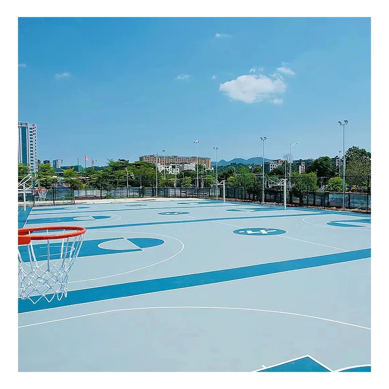 Wholesale Portable 8Mm Synthetic Badminton Basketball Full Court Flooring Silicon Pu And Acrylic Acid Material