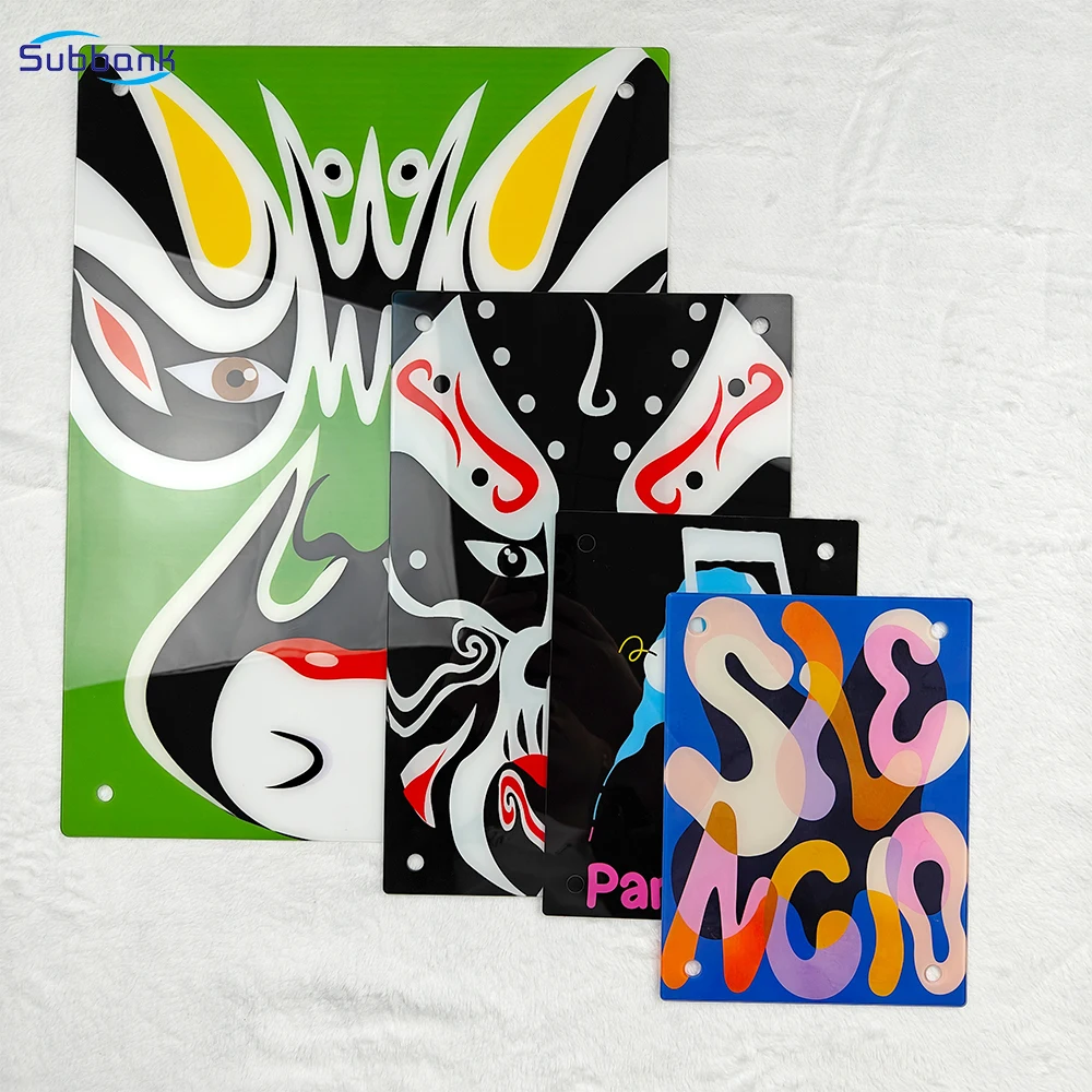 Subbank Customizable Unperforated Anti-Explosion Heat Transfer Printing Glass Photo Frame Sublimation Blank Glass Frame