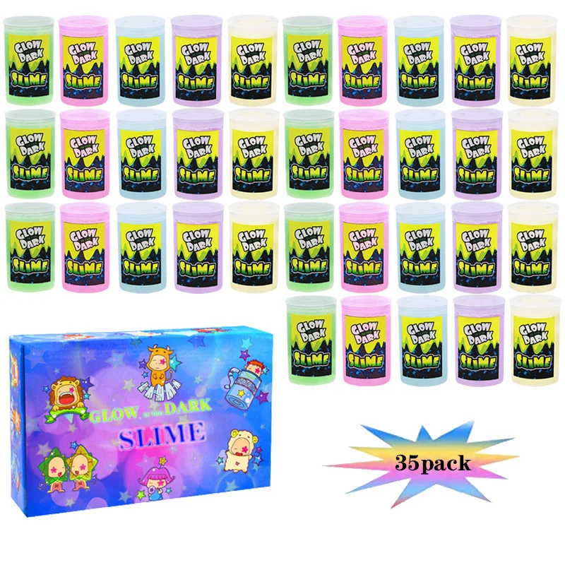 Air Dry Polymer Modeling butter fluffy Clay DIY Plasticine play dough Making Kit Dark Glow Luminous glue slime kids Slime