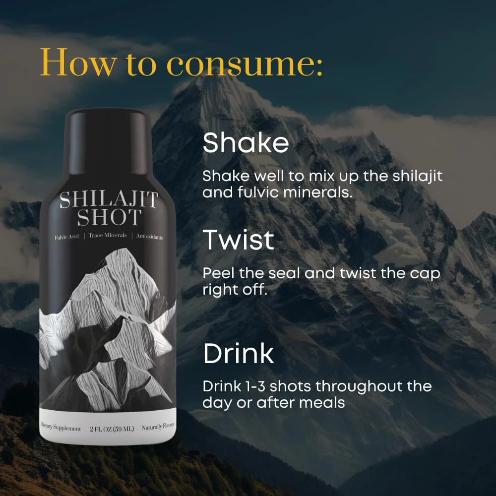 Shilajit Energy Drink with Natural Minerals & Fulvic Acid for Enhanced Energy & Stamina - Refreshing Performance Boost OEM/ODM