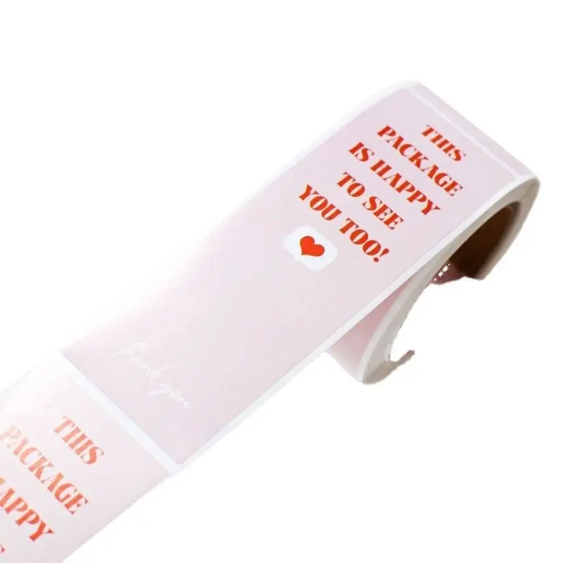 Package Label Custom Logo Printed Self Adhesive Paper Stickers